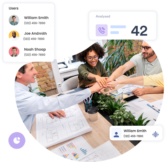 Team collaborating on communications platforms